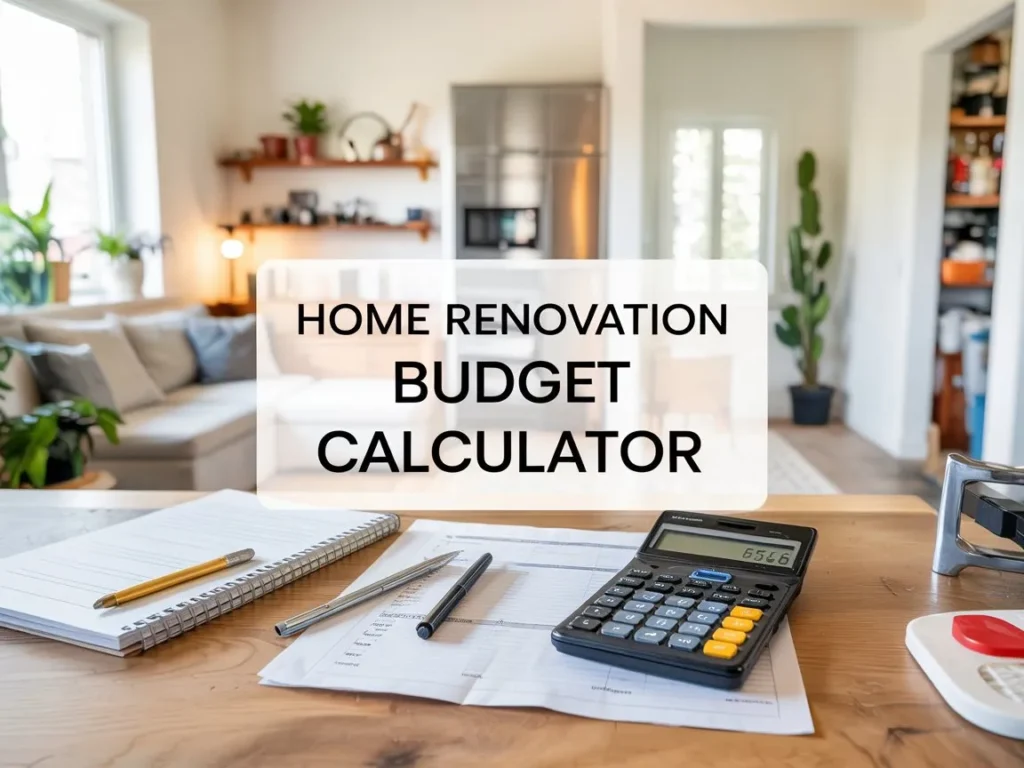 Plan Smarter: Use Our Renovation Budget Estimator Before You Build